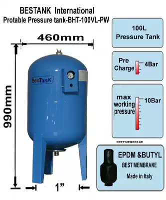 100L-1 0mpa Turkish imported BESTANK canopy expansion tank pressure tank surge tank pneumatic tank 100L liters