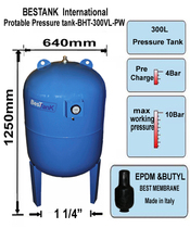 300L-1 0mpa Turkish Bestank pressure tank imported pressure tank diaphragm pressure tank 300L10KG