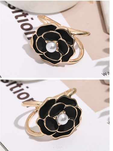 Высококлассный шарф на лацкан, пряжка с бантиком, горный чай, брошь, тонкое плетение