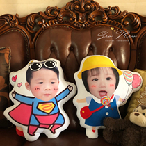 Customized to picture photograph pillow car sofa creative pet holding dolldoll doll doll doll couple star married