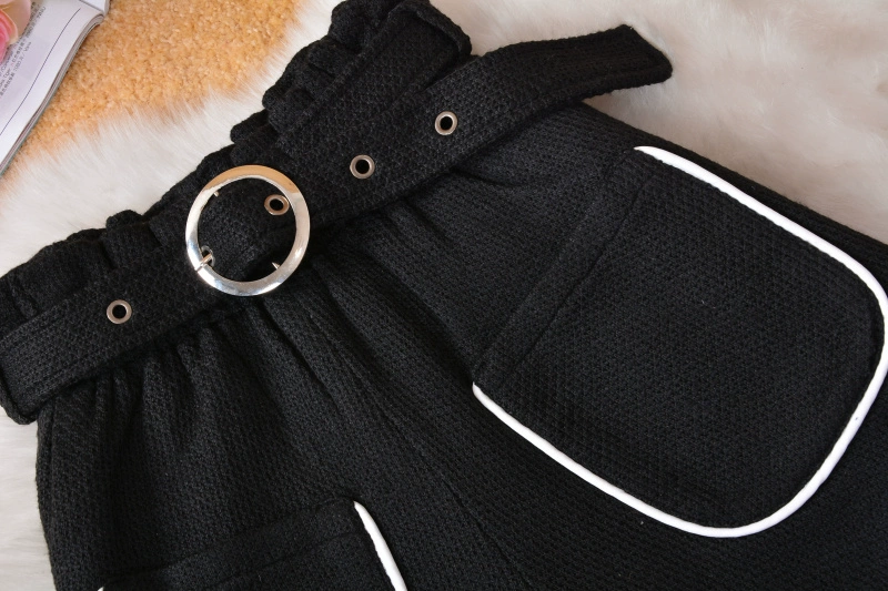 Mùa thu và mùa đông mới Hàn Quốc đan quần short của phụ nữ một từ quần ống rộng mặc quần thun cao eo giản dị hoang dã chạm đáy shop quần áo nữ