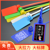 Large label cable ties plastic seals seals padlock tags labels Debang Aneng China Railway express logistics tags