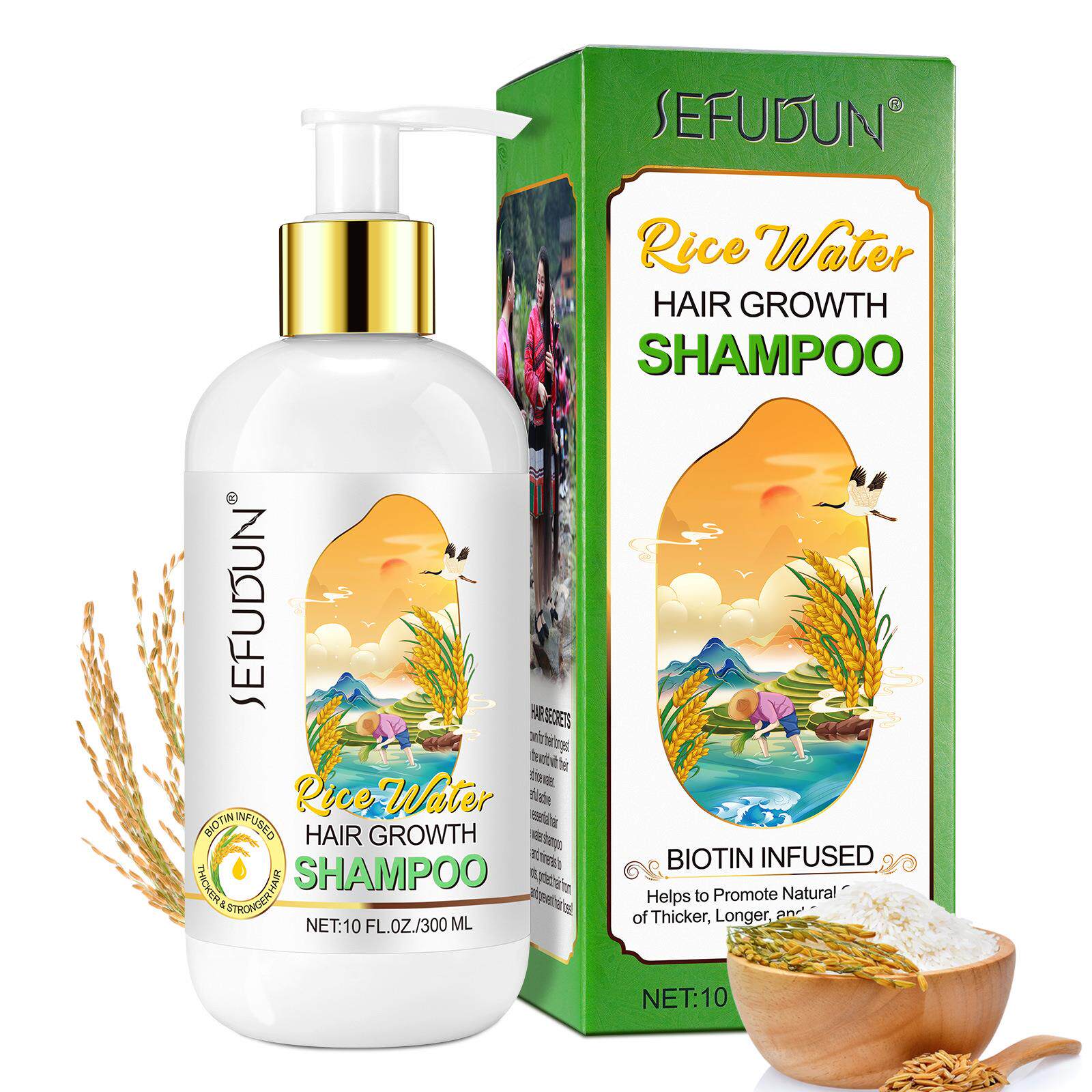 Ароматерапия Пылезащитный чехол rice water shampoo conditioner hair growth shampoo condition