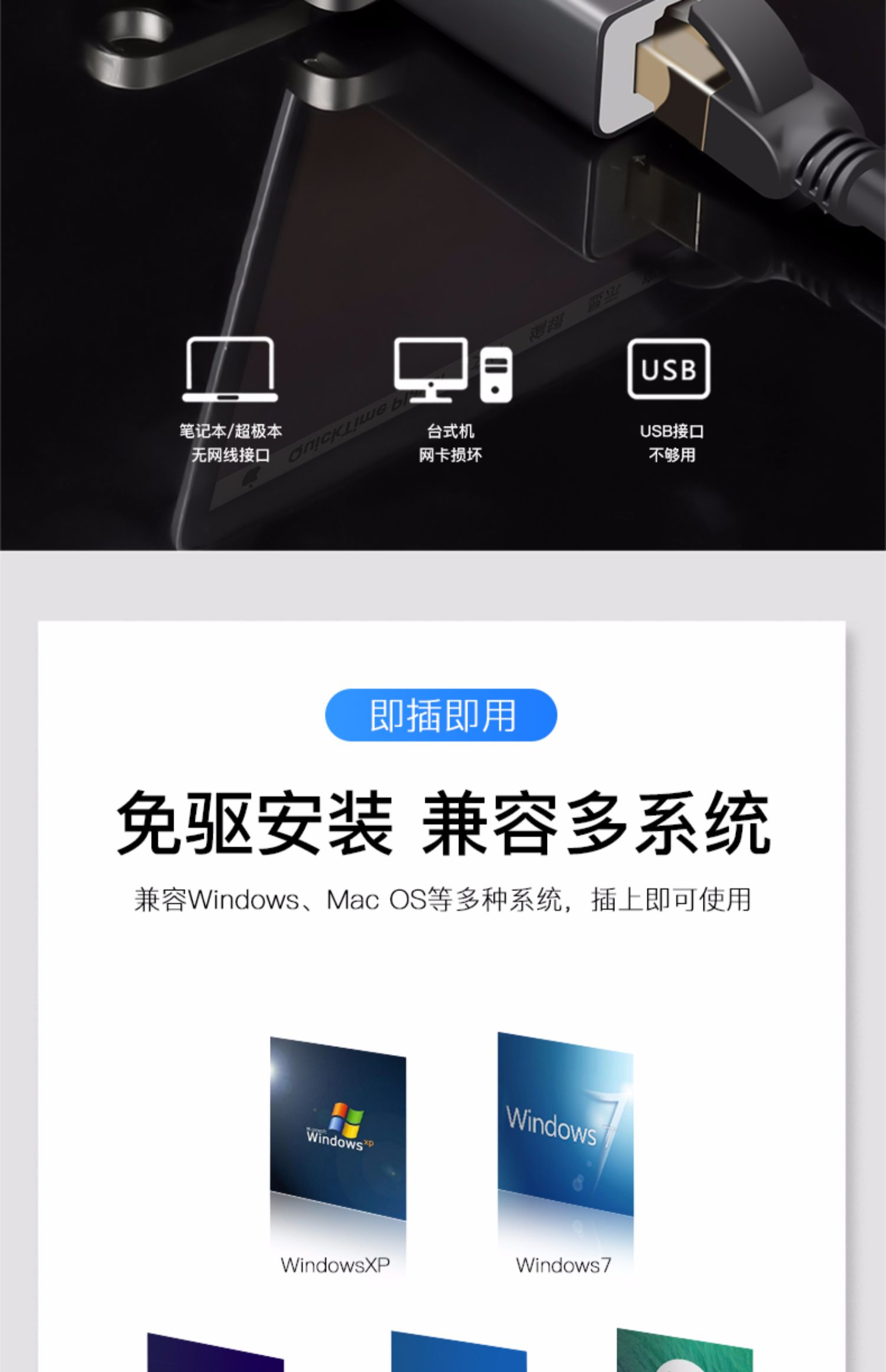 Cổng chuyển mạng USB macbook apple giao diện mạng cáp chuyển đổi mạng cho Lenovo Huawei ASUS Dell Bộ chia mạng bộ chia card mạng loại c-dock - Phụ kiện máy tính xách tay decal dán máy tính casio