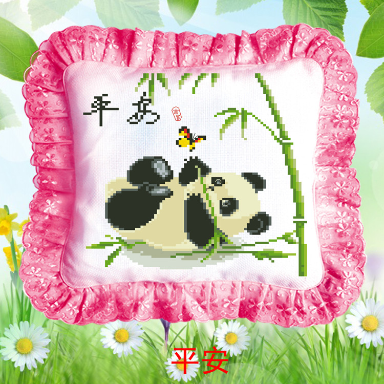 Cross stitch gối mới giá cả phải chăng chính xác in ấn couple hai puppy đệm phòng khách phim hoạt hình anime