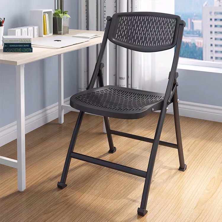 Simple household plastic folding chair stool back chair dormitory computer chair training chair meeting office chair dining chair