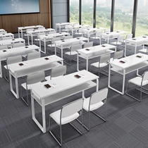 Training table and chair long tables simple rectangular conference tables Students desk and wood training desk staff desk and chair