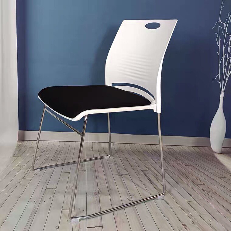 Conference chair training chair simple office chair staff computer chair electroplating solid tube steel chair plastic negotiation chair