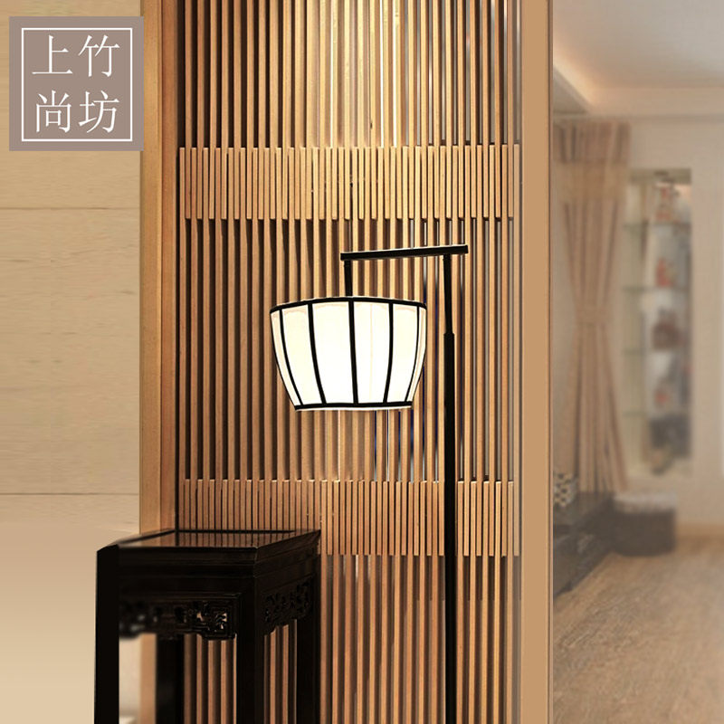 Shangzhu Shangfang screen partition Living room brake new Chinese background wall Sliding door Hanging sliding door partition wall