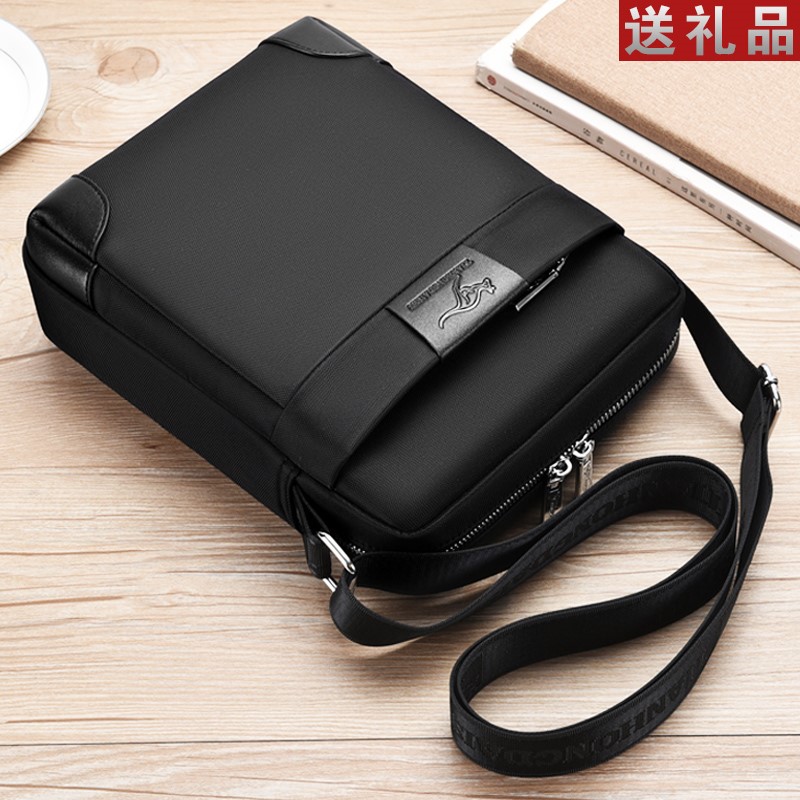 Tianhong kangaroo canvas shoulder bag waterproof small hanging bag casual men's bag cross Oxford cloth large capacity sports diagonal backpack