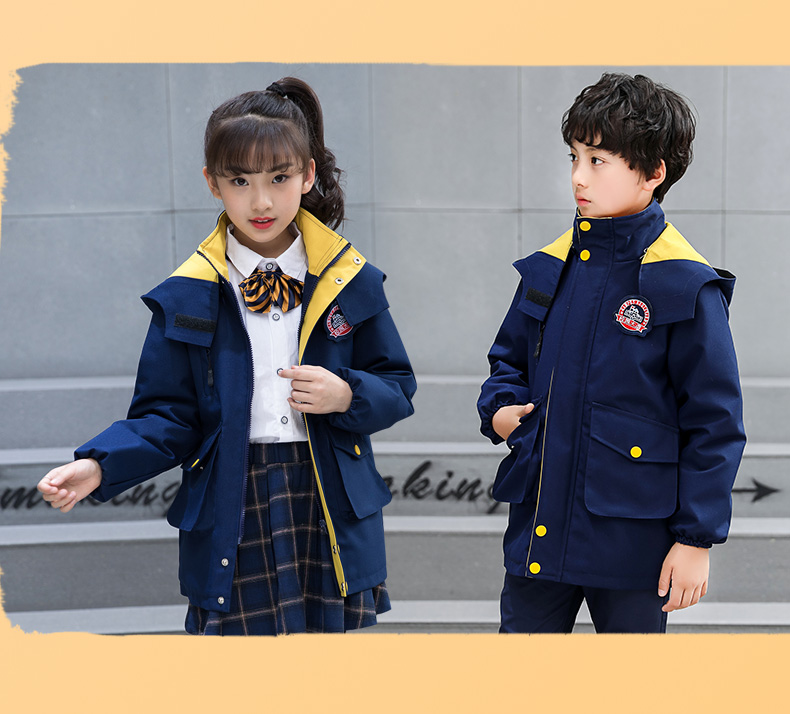 Quần áo trẻ em Lang đồng phục học sinh mùa thu cotton trẻ em tiểu học mẫu giáo quần áo đồng phục trường tùy chỉnh thời trang trẻ em cao cấp