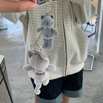 Beautiful store MeihaoStore original cute pomp ins cat doll bag mobile phone pendant decoration