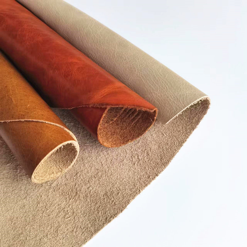 Head-skinned leather leather red-brown skin sofa leather bed head European seat leather furniture