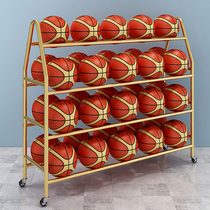 Kindergarten Basketball Containing Rack Ball Rack Display Shelf Training Football Volleyball Containing Basket Stroller With Wheels