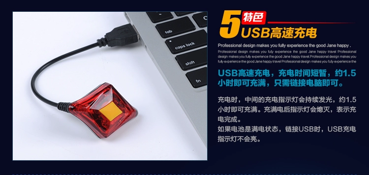 chân chống xe airblade Letdooo Letdooo đường bộ thiết bị đạp xe đạp leo núi USB sạc đèn đuôi đèn cảnh báo đi xe ban đêm đèn đuôi chân chống giữa xe wave giá chân chống xe máy honda