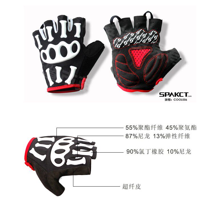 Gants pour vélo mixte SPAKCT - Ref 2244975 Image 8