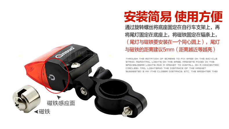 Lumière vélo ANSUO - Taillights - Ref 2401456 Image 7