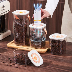 Electric Vacuum-Sealed Canister for Coffee Beans, Dried Tangerine Peel, Milk Powder, and Tea Storage Preservation Box
