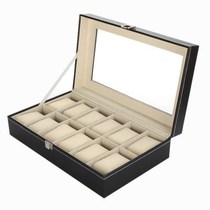 new 12 grid watch display case storage organizer box holder