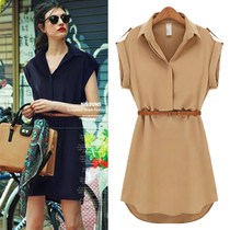 ladies casual blouse summer chiffon dress shirts for women