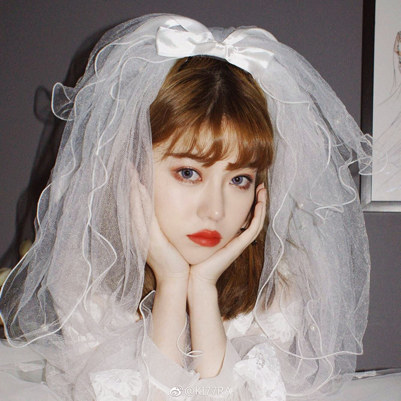 Bride Head Writing Authentic Head Ultra-Sensen Tourism Process Head Multi-layer Butterfly-knit Comb Head