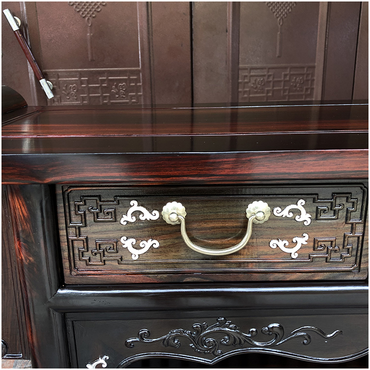Bàn ghế gỗ gụ Lào đỏ gỗ hồng gói bàn Sianjian Dalbergia bàn điều khiển tủ bàn cho sản phẩm mới - Bàn / Bàn bàn gỗ nhỏ