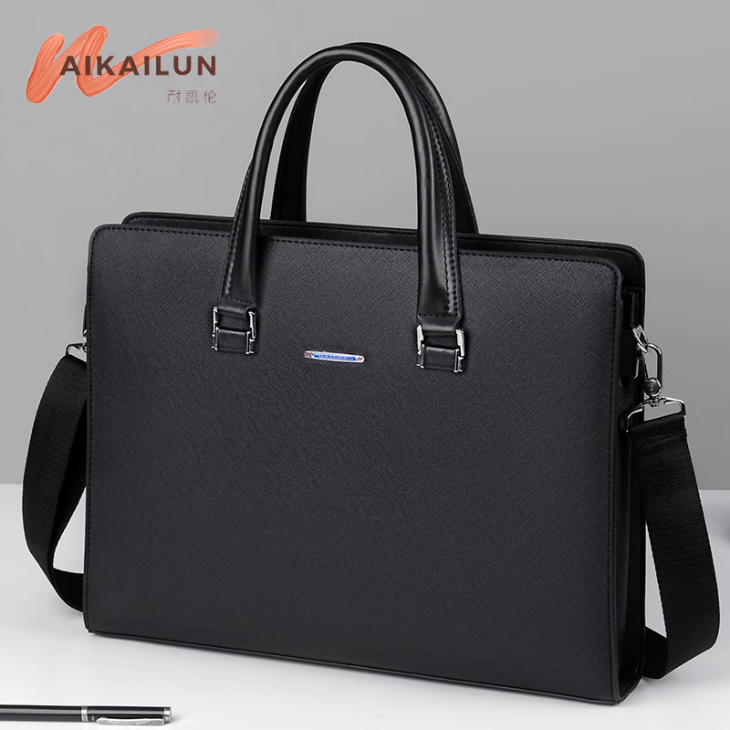 Naikailun Business Men's Bag Briefcase Large Capacity Diagonal Satchel Cross Section Computer A4 File Fashion Handbag-Taobao