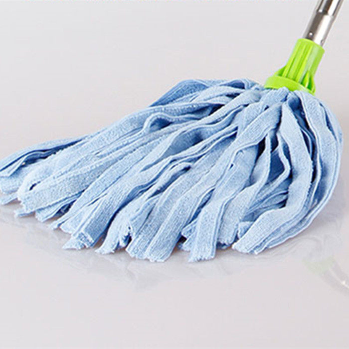 Foreign trade American microfiber wringing mop strong water absorption round head pier cloth strip mop head replace cloth head