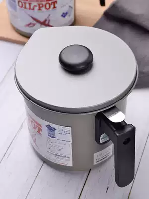 Japan imported frost bird oil pot oil bottle with filter Japanese kitchen household iron oil storage tank filter oil residue