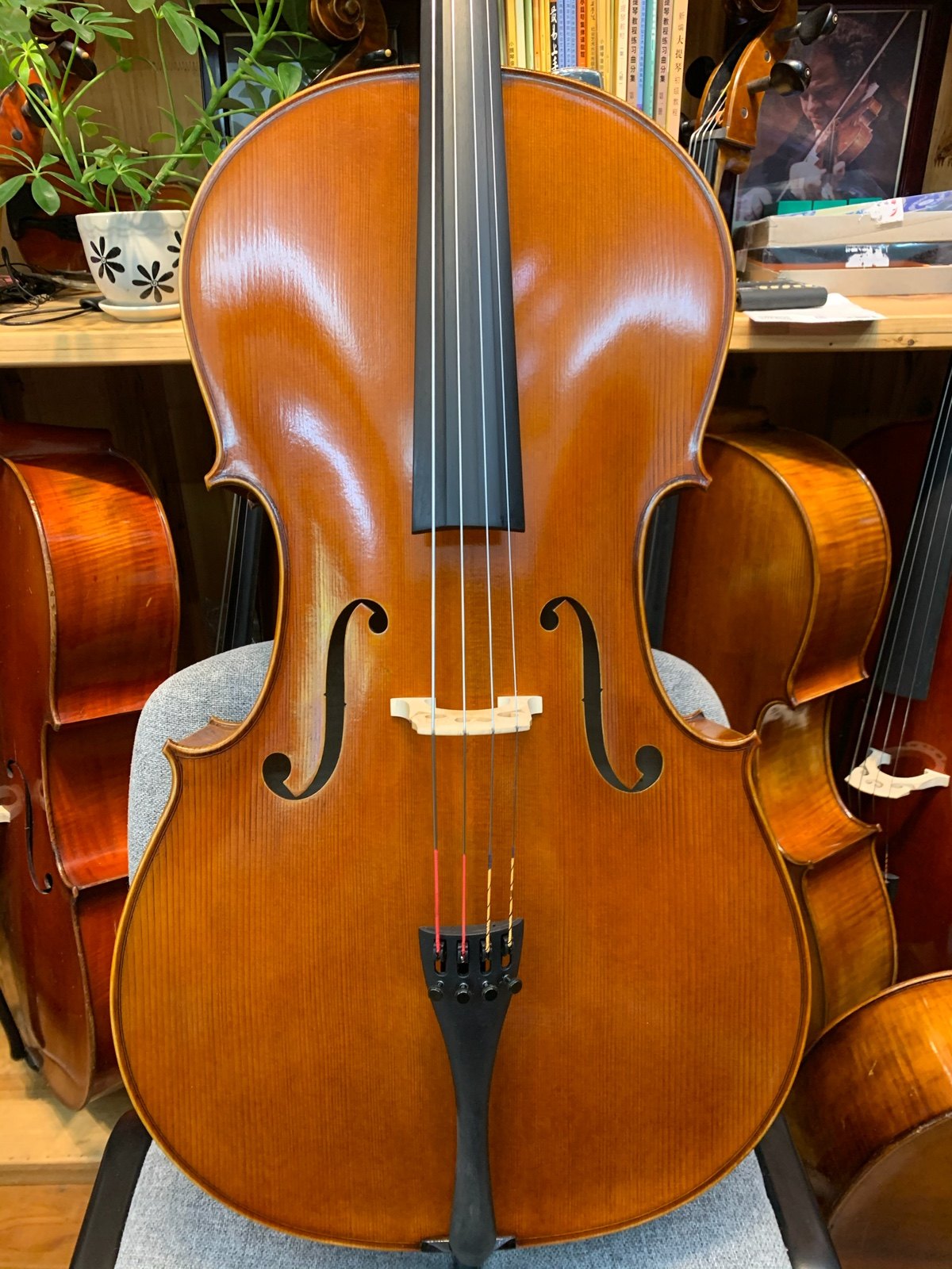 Special price to give back to European imported material pure handmade professional playing cello natural air-dried wood rays developed