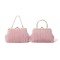 Портативная розовая цепь из жемчуга