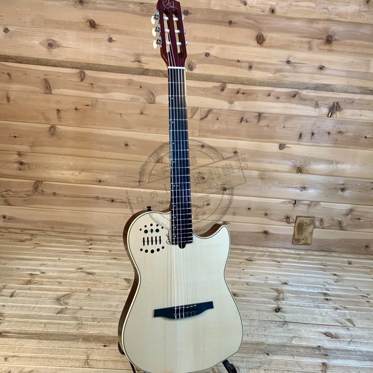 List price 8 fold GODIN Multiac HG Nylon Strings Original Wood Color Classical Guitar 004690036073