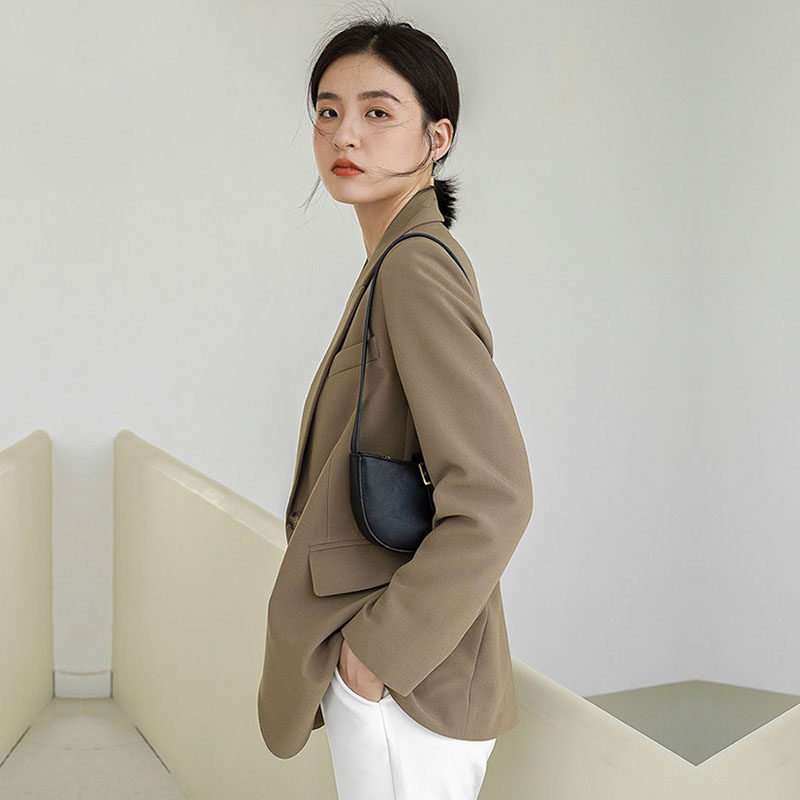 sandro asw temperament suit jacket woman 2022 spring fall new Korean version loose casual little western suit jacket