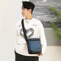 Skew Satchel Male Oxford Cloth Casual Harp Square Shaped Single Shoulder Bag Canvas Slanted Satchel Fashion 100 Hitch Young Satchel Bag