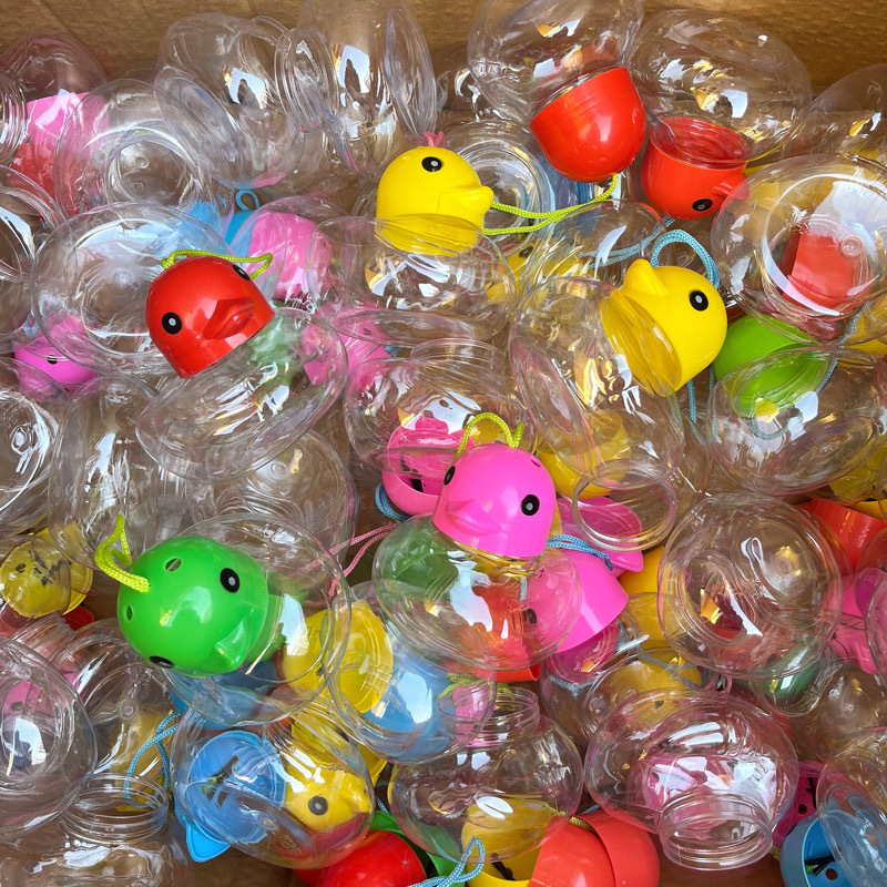 Plastic Small Duck Box Qq Bottle Stall Goldfish Box Anti-Fall with Handle Aquarium Desktop Fish Bottle Mini Fish Tank