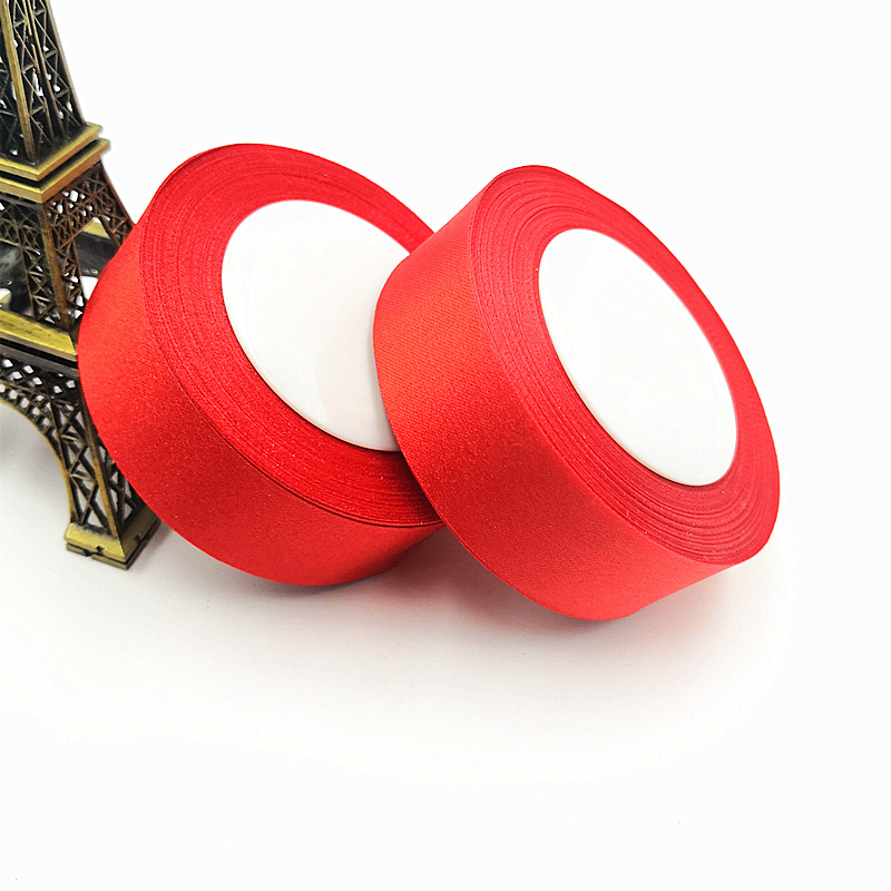 Red Ribbon Red Ribbon Xe Red Ribbon Dance Red Silk Wedding Red Ribbon Phụ kiện tóc Red Vải Net Red Ribbon - Phụ kiện tóc kẹp tóc sau
