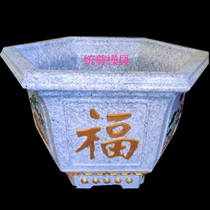 Hexagonal new bottom grouting mold thicking homemade cement flower pot plastic milling concrete