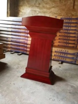 Solid wood Lecture Desk Statement Desk Greeting Benttai Guide desk Receptionist Desk teachers Wedding chair Oath Desk table