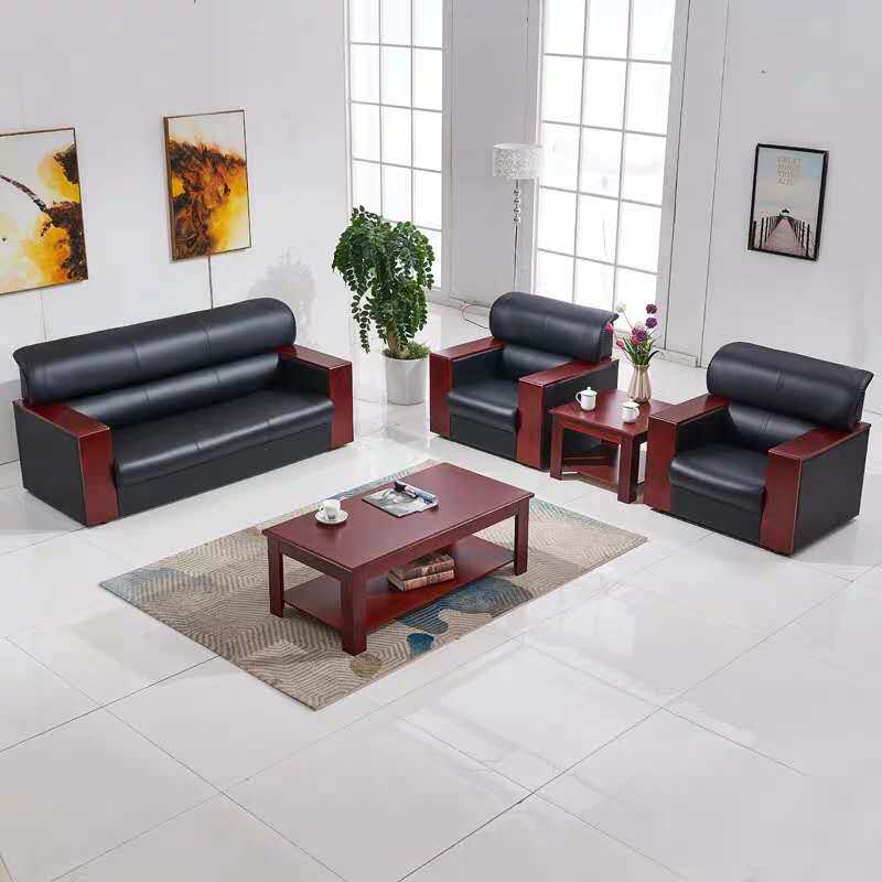 Office sofa coffee table combination simple modern reception office sofa business reception small sofa