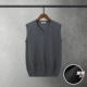 Темно -серый v -neck [добавить бархат]