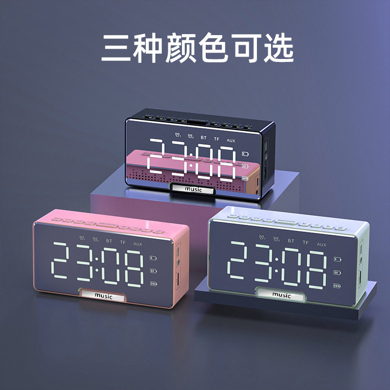 Wireless Bluetooth Speaker Portable Mini Clock Small Audio Subwoofer Outdoor Small Large Volume Mobile Phone WeChat
