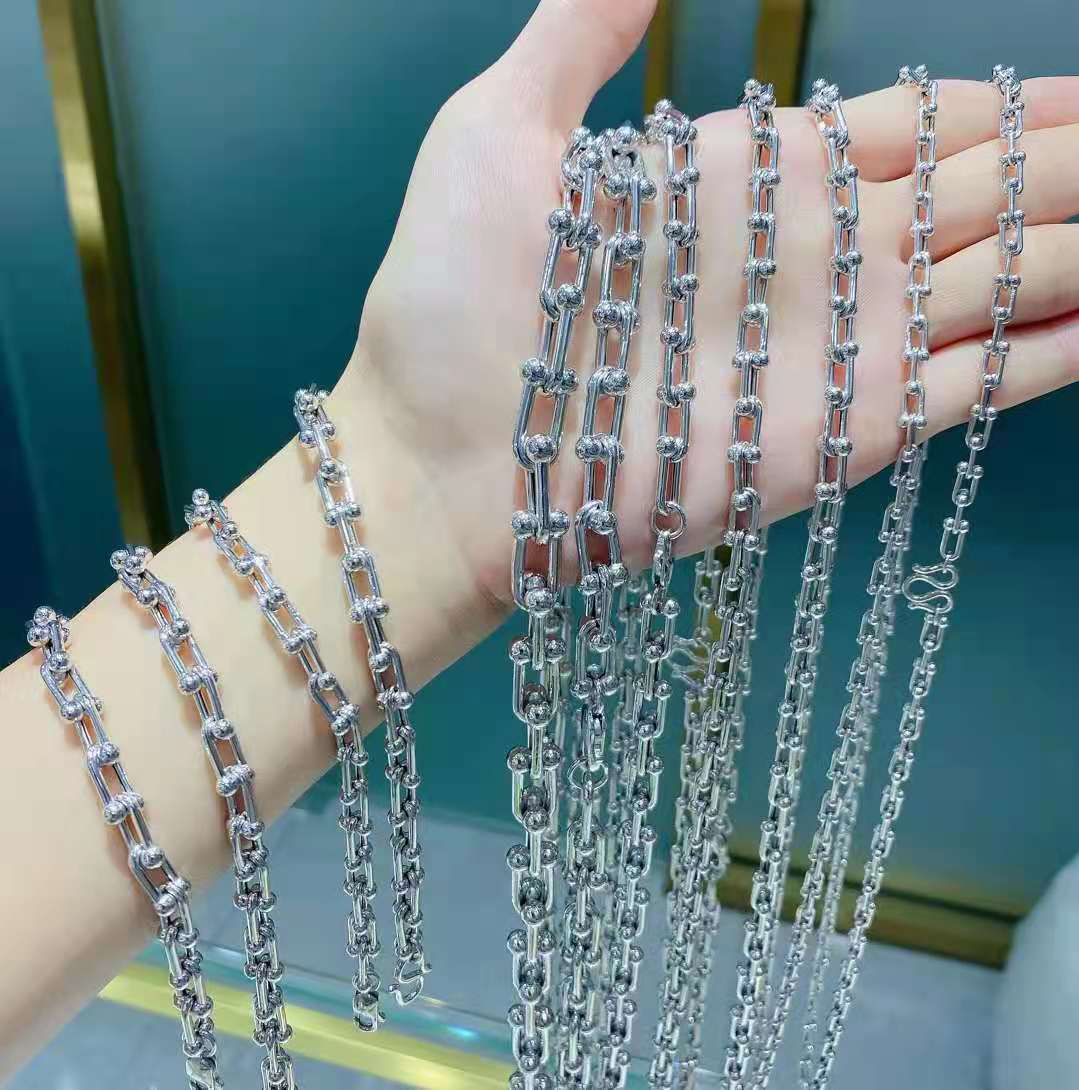 Platinum store new pt950 horseshoe necklace support order