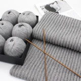 Шарф ручной работы, плетеный набор материалов для друга, кашемировый клубок пряжи, «сделай сам»