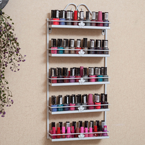 Wall-mounted nail shelf iron nail polish display rack display shelf cosmetics shop wall shelf