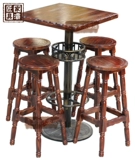 Высокий стул с твердым деревянным столом, стул с твердым деревянным столом для барного стола, бар, бар, бар, бар, стул, стул