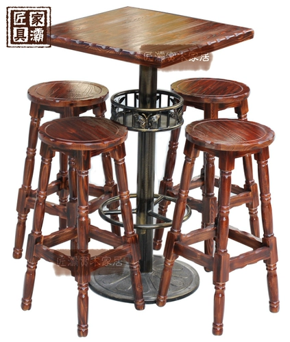 Высокий стул с твердым деревянным столом, стул с твердым деревянным столом для барного стола, бар, бар, бар, бар, стул, стул
