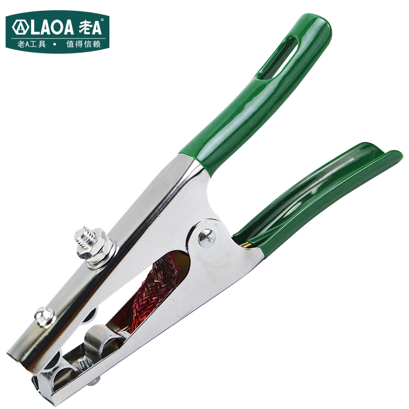 Old A 500A bag rubber handle ground clip copper mesh welding machine large number of ground wire pliers ground pliers LA173500