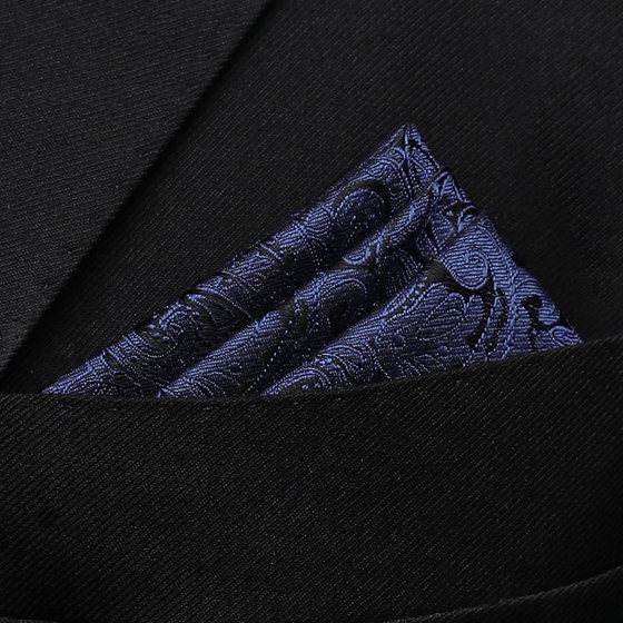 Men's suit pocket square wedding pocket square suit handkerchief handkerchief black blue pattern accessories chest scarf