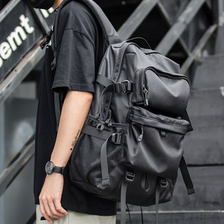 Backpacking Lightweight Backpack Men's School Bag Junior High School Student Male 2025 New Large Capacity Laptop Bag for Commuting