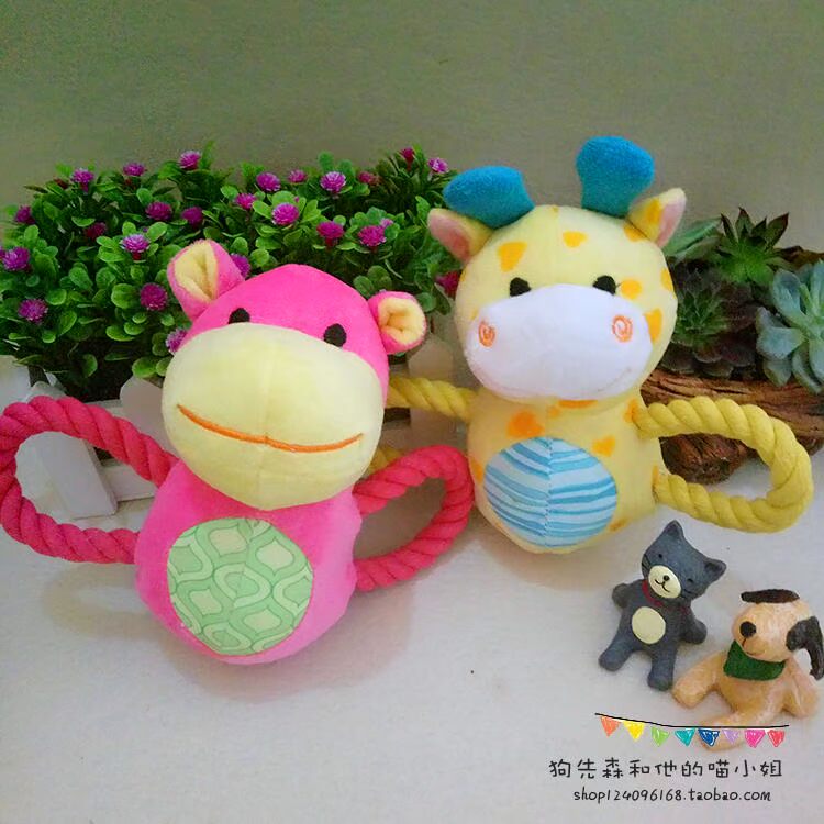 Pet dog mèo đồ chơi cắn răng cắn jinmao Teddy chó lớn và trung bình chó con dễ thương vật nuôi - Mèo / Chó Đồ chơi đồ chơi cho chó mèo